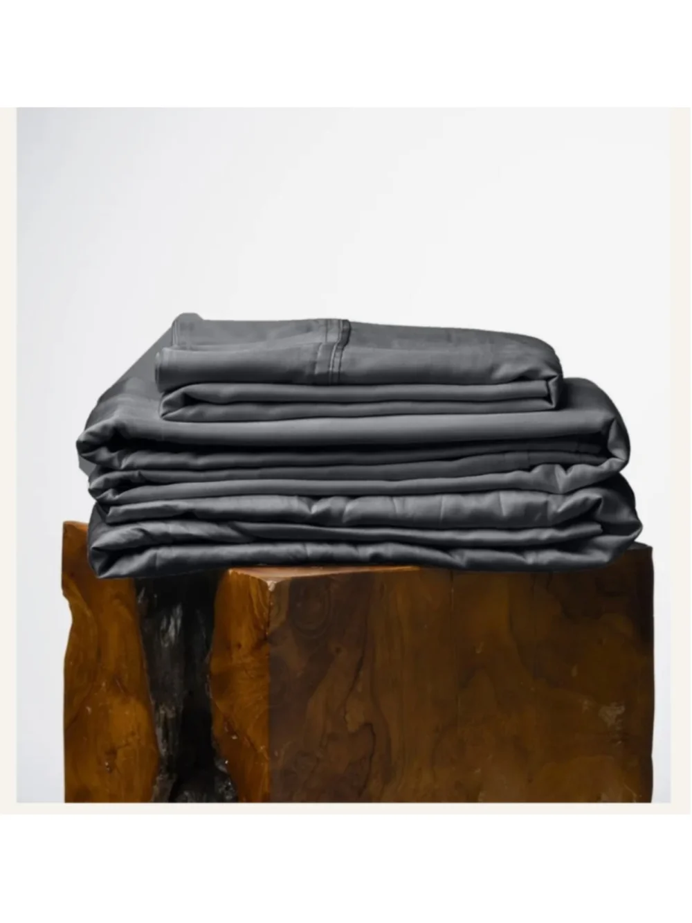 Olive Crate 100% Eucalyptus TENCEL Cooling - KING Sheet Set 4pc Charcoal